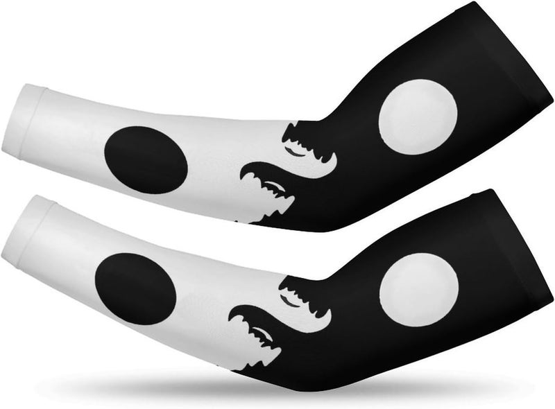 QiErDesign Marble Sports Compression Arm Sleeves for Men & Women - Youth Arm Sleeve Baseball Volleyball Sleeves & Basketball Sleeve - Image 1